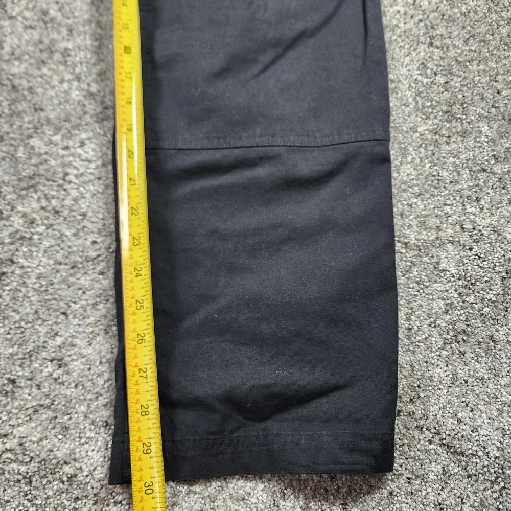 The North Face Belted Pants Mens Medium Black Straight Leg Stretch NWOT